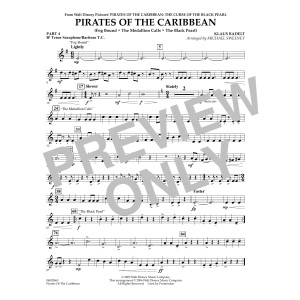 Pirates Of The Caribbean - Pt.4 - Bb Tenor Sax/Bar. T.C.